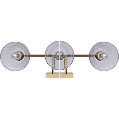 Berklie 3 Light 25.5 inch Gold Vanity Light Wall Light