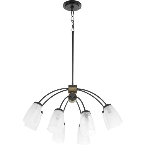 Arpeggio 8 Light 32 inch Matte Black Chandelier Ceiling Light