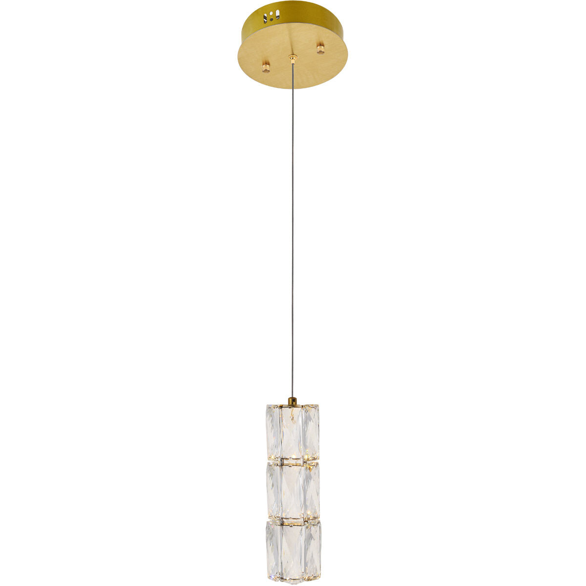 Polaris LED 6 inch Gold Pendant Ceiling Light