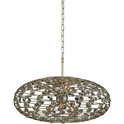 Gemini 6 Light 26 inch Champagne Gold Pendant Ceiling Light