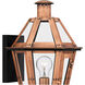 Burdett 1 Light 16 inch Aged Copper Outdoor Wall Lantern