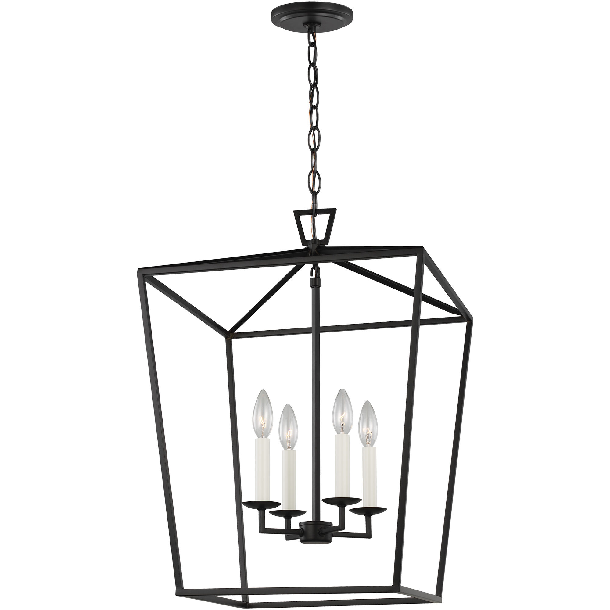 C&M by Chapman & Myers Dianna Pendant Ceiling Light in Midnight Black