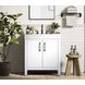 Nathan 30 X 34 inch White Bathroom Vanity Cabinet
