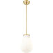 Newbury 1 Light 8 inch Modern Gold Pendant Ceiling Light
