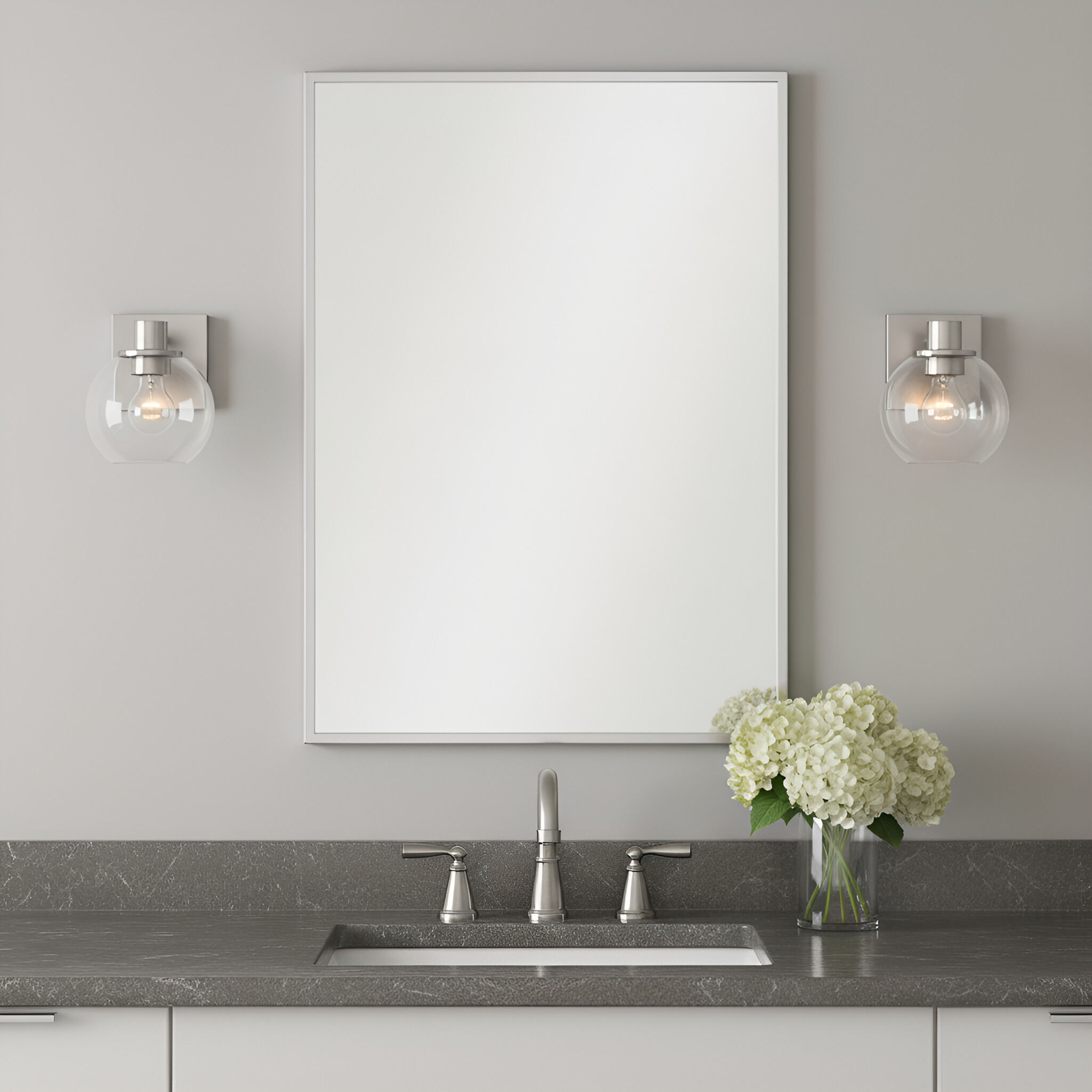 Rito 1 Light 6 inch Brushed Nickel Bath Light Wall Light, Small