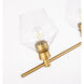 Gene 5 Light 47 inch Brass Wall sconce Wall Light