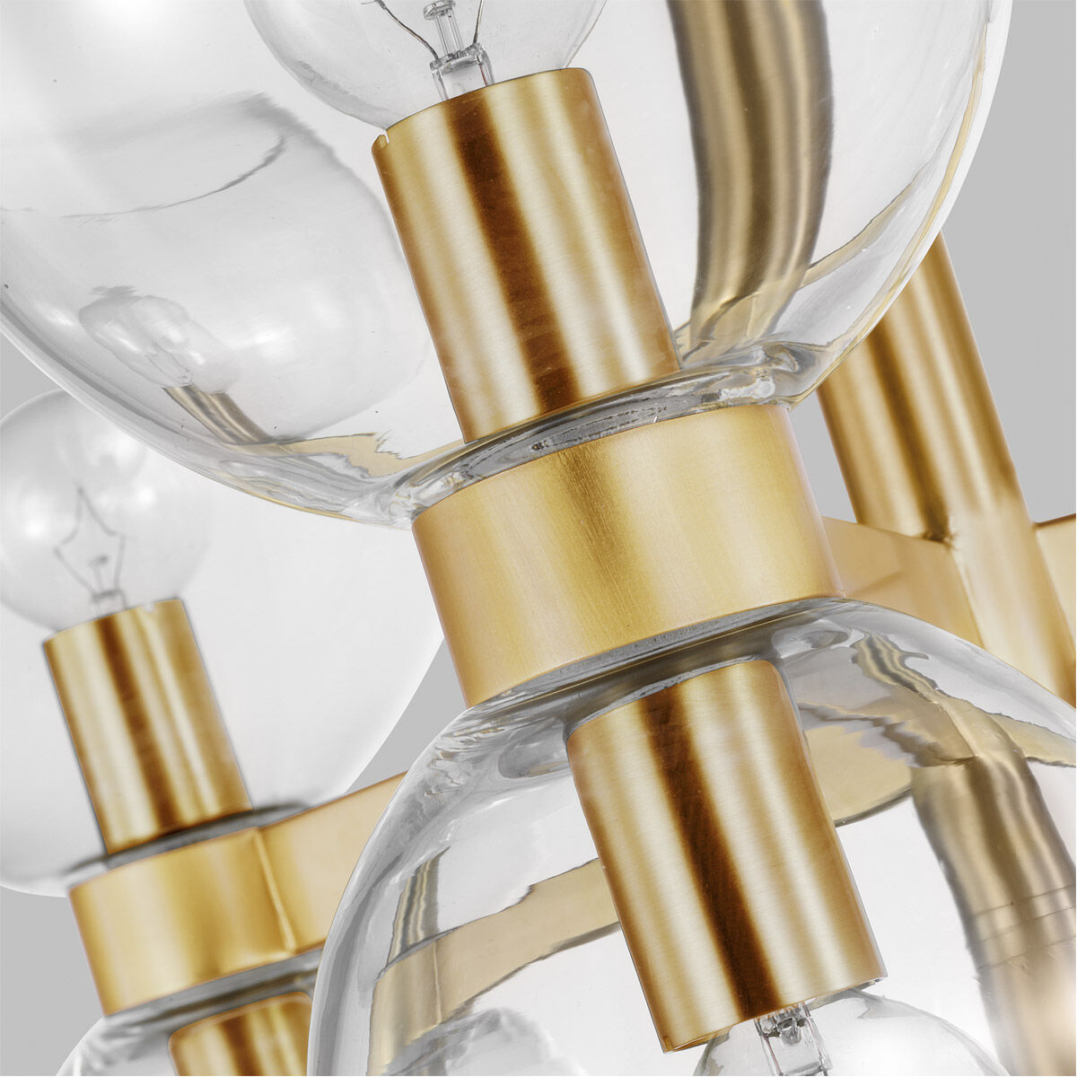 kate spade new york Londyn 18 Light 36.5 inch Burnished Brass with Clear Glass Chandelier Ceiling Light