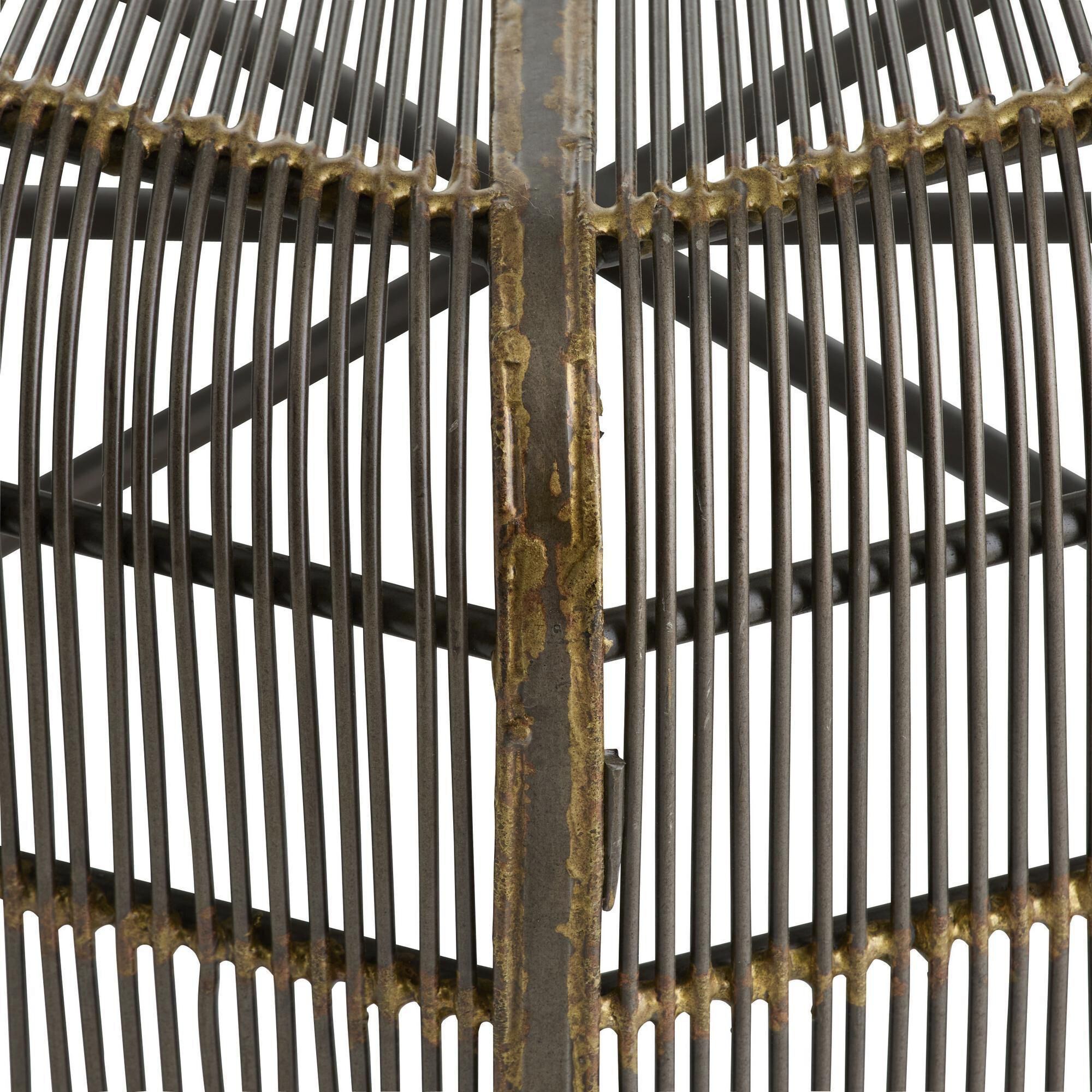 Ilaria 45 inch Natural Iron and Antique Brass Cocktail Table