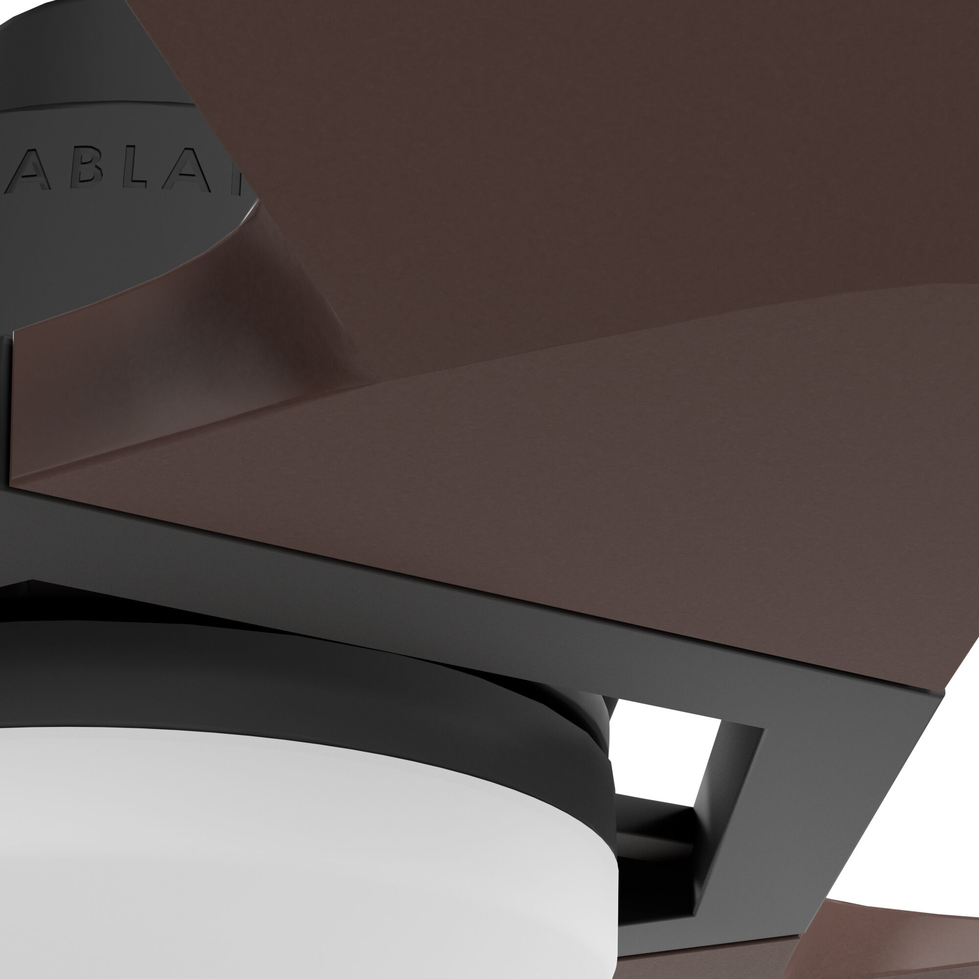 Eula 52 inch Matte Black with Chestnut Blades Outdoor Ceiling Fan