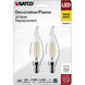 Lumos LED Candelabra 3 watt 120 2700K LED Filament, LED Filament