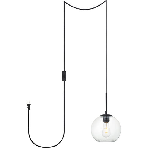 Baxter 1 Light 8 inch Black Pendant Ceiling Light