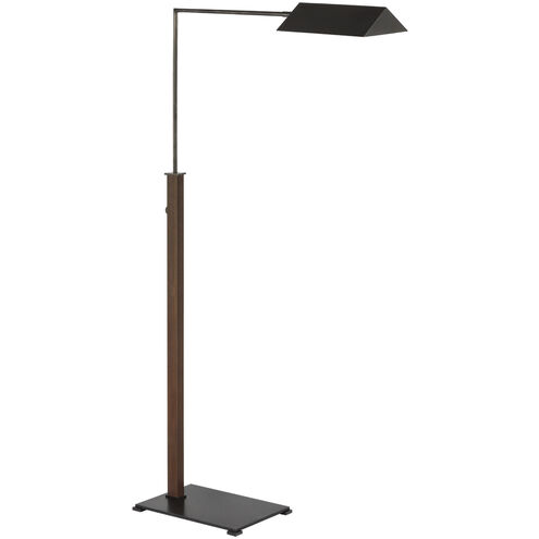 Ray Booth Copse 43 inch 6.50 watt Bronze and Dark Walnut Pharmacy Floor Lamp Portable Light, Medium