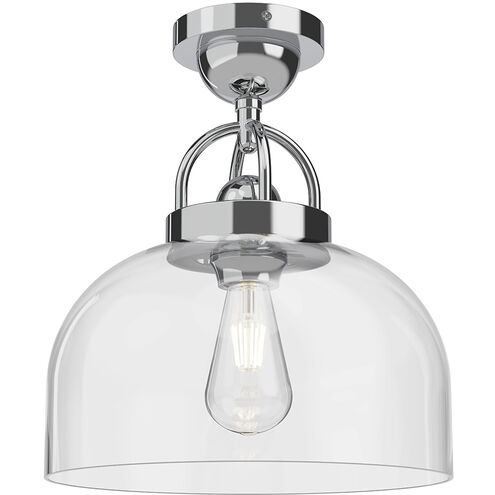 Alora Mood Lancaster 1 Light 11.5 inch Chrome Semi Flush Mount Ceiling Light