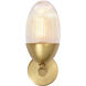 Whitworth 1 Light 5.5 inch Polished Brass Sconce Wall Light, Small