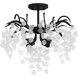 Maple 4 Light 22 inch Earth Black Semi-Flush Mount Ceiling Light, Extra Large