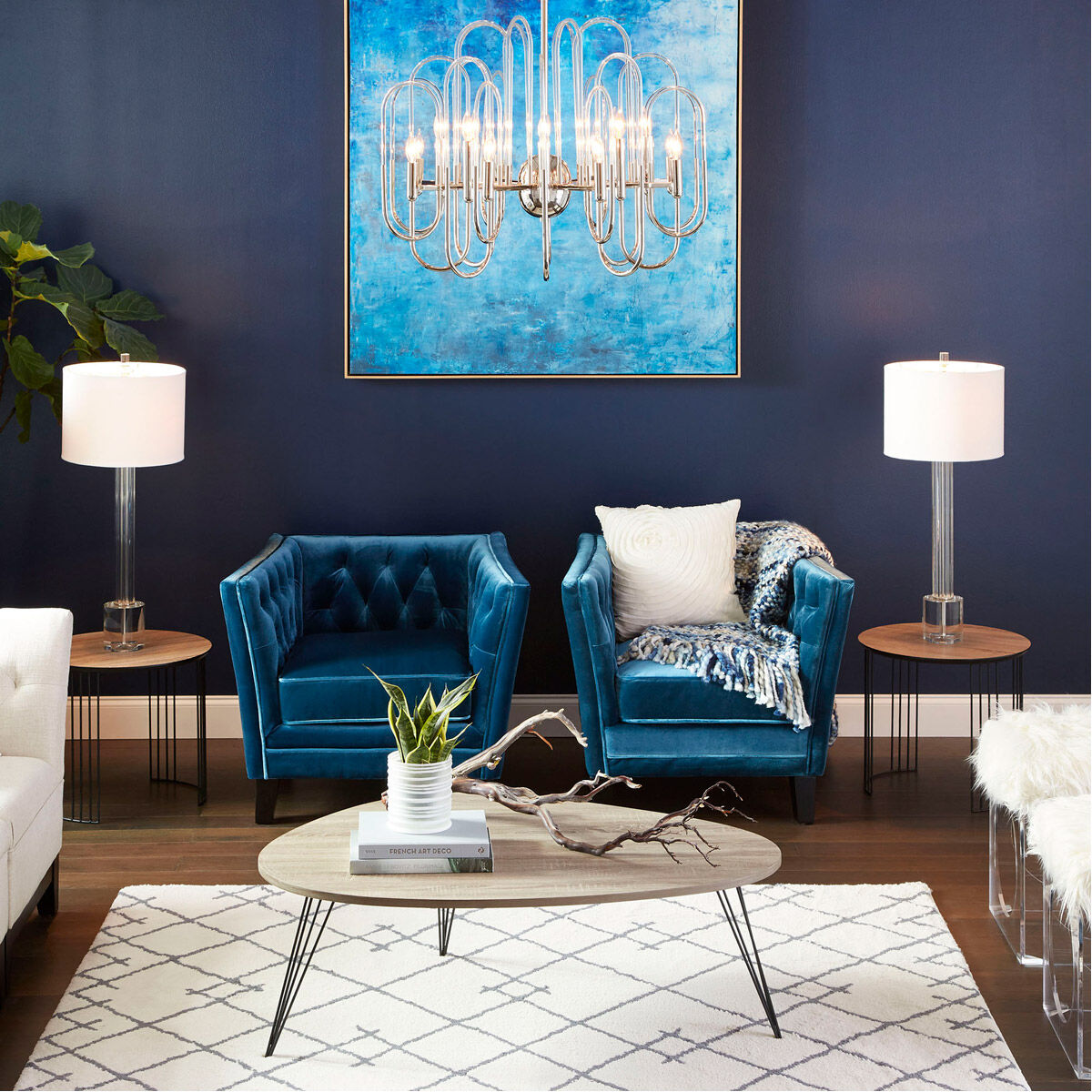 Quantom 33 inch 100.00 watt Clear Table Lamp Portable Light in Bulb Not Included