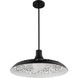 Pocco 1 Light 21.25 inch Flat Black Pendant Ceiling Light