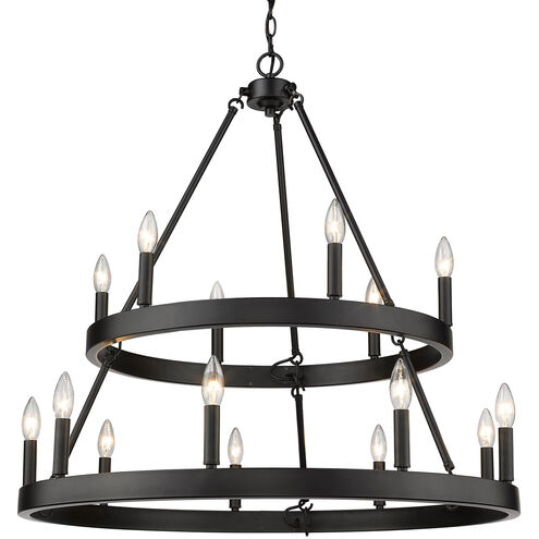 Alastair 15 Light 32 inch Matte Black Chandelier Ceiling Light