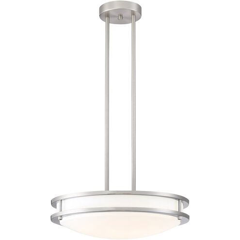 Solero LED 16 inch Brushed Steel Pendant Ceiling Light