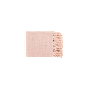 Patrick 59 X 51 inch Dusty Pink Throw, Rectangle