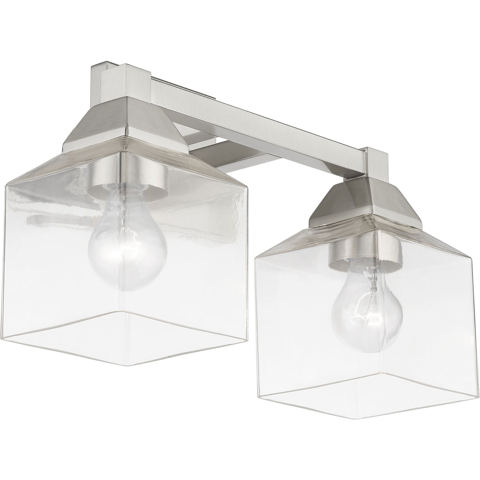 Aragon 2 Light 15 inch Brushed Nickel Vanity Sconce Wall Light