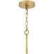 Leona 8 Light 49 inch Distressed Brass Chandelier Ceiling Light