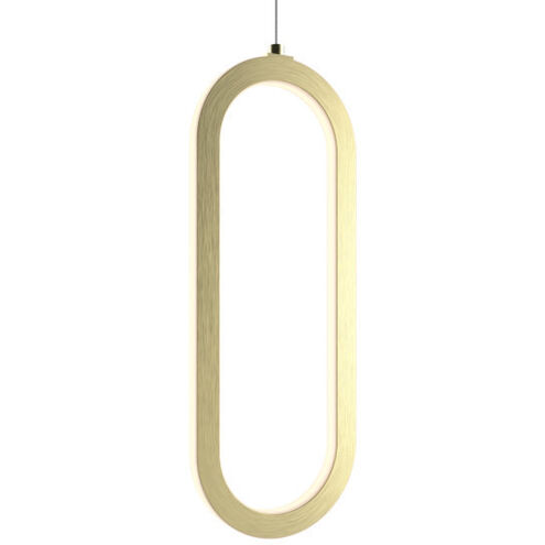 Atom 1 Light 6.1 inch Gold Pendant Ceiling Light, Vertical