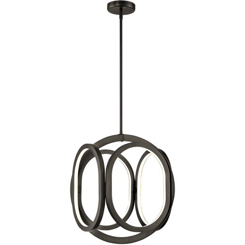Perigee AC LED LED 17.25 inch Graphite Foyer Pendant Ceiling Light