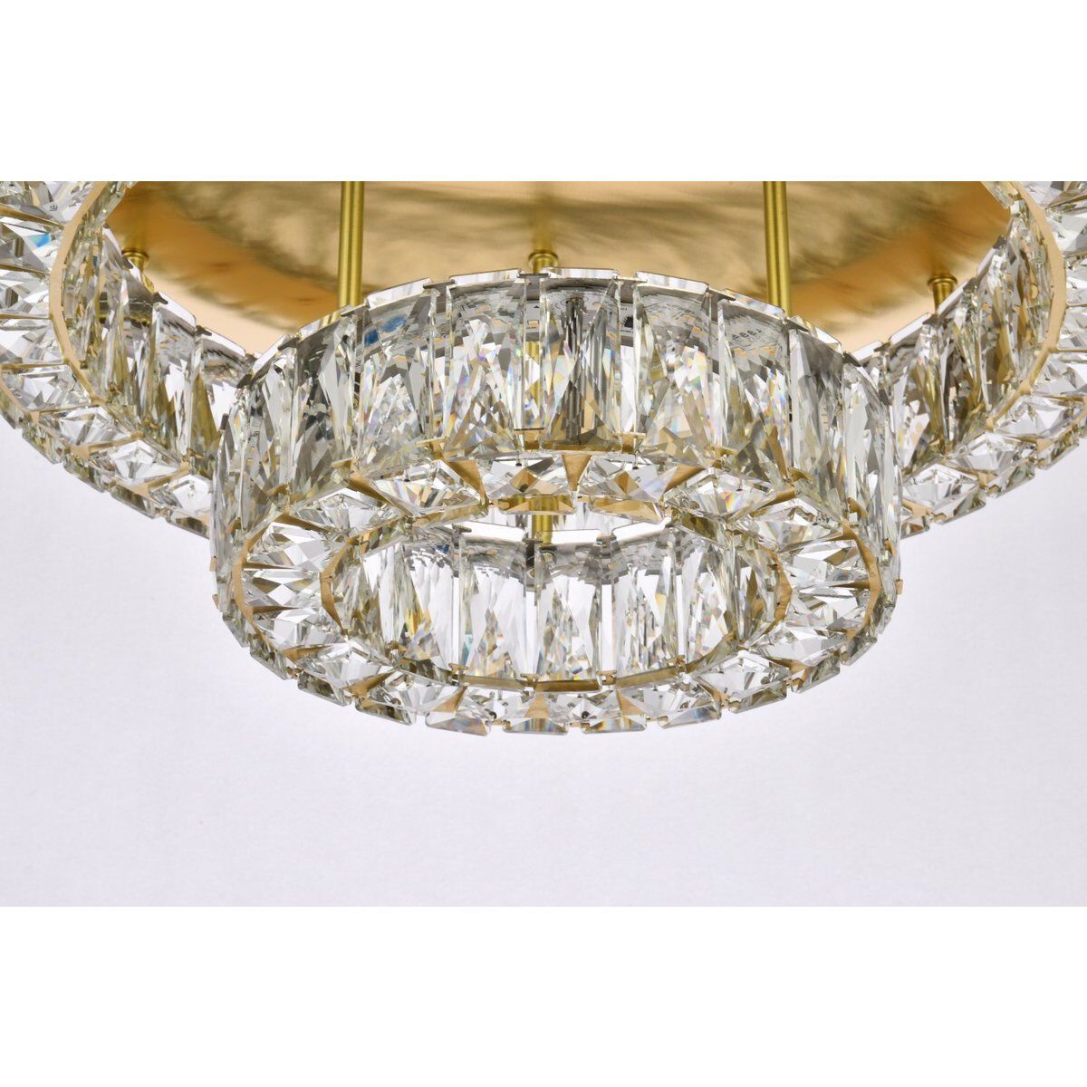 Monroe 2 Light 22 inch Gold Flush Mount Ceiling Light 