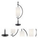 Renessa 31.5 inch 40 watt Black Table Lamp Portable Light