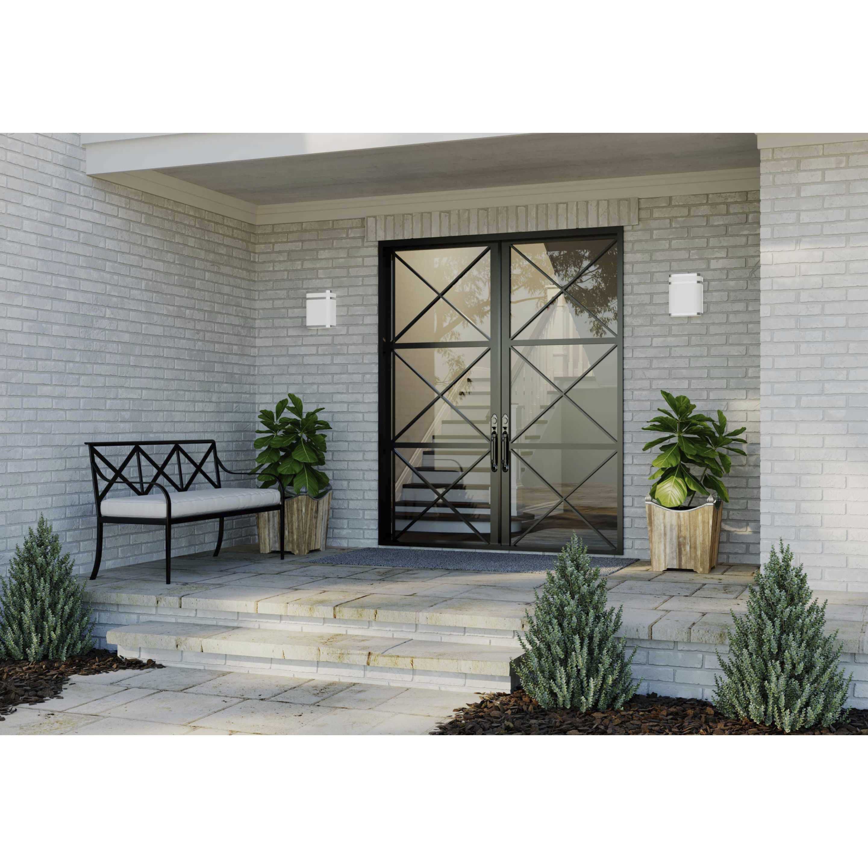 Valera LED LED 11 inch Brushed Nickel Outdoor Wall Lantern, Progress LED