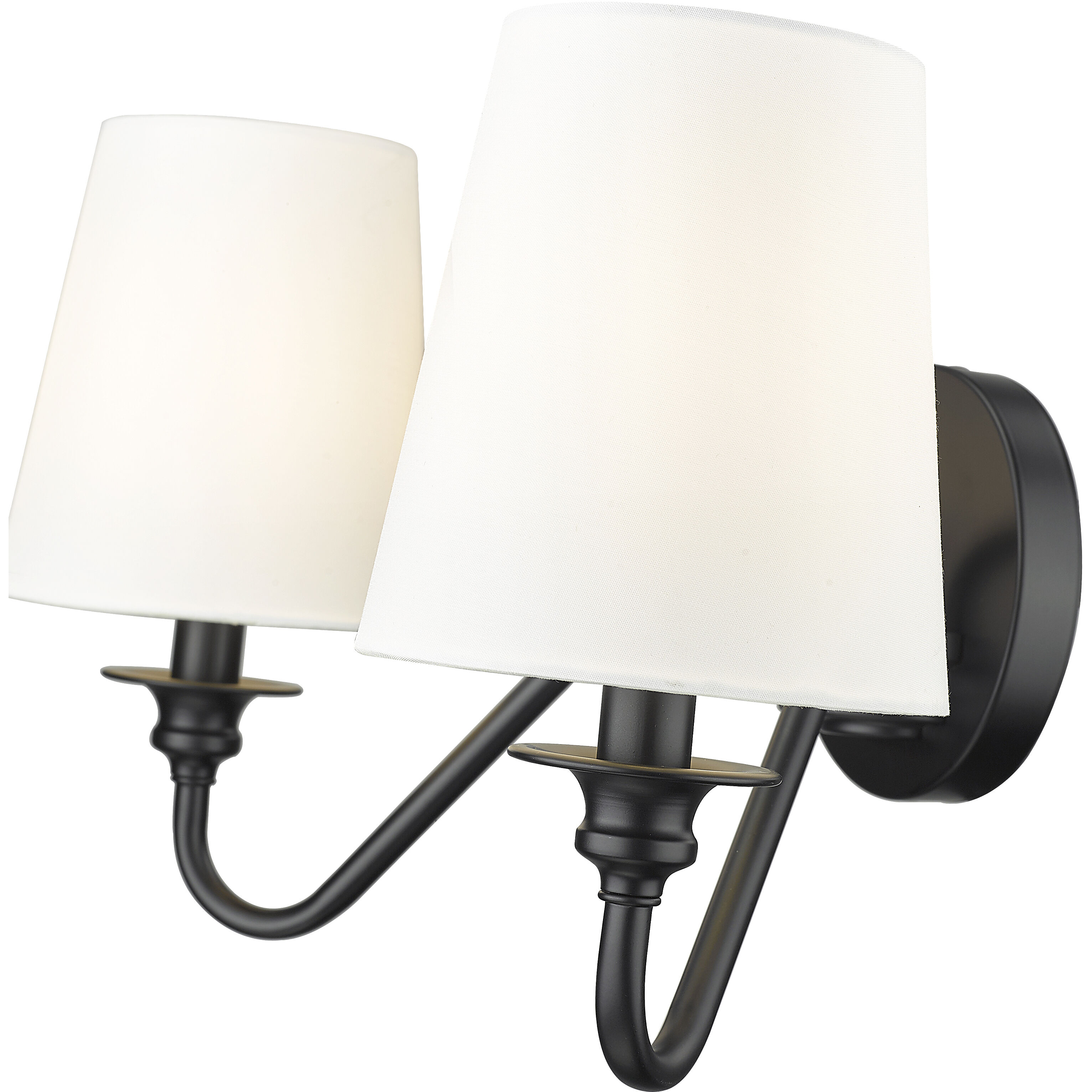 Gianna 2 Light 20 inch Matte Black Wall Sconce Wall Light
