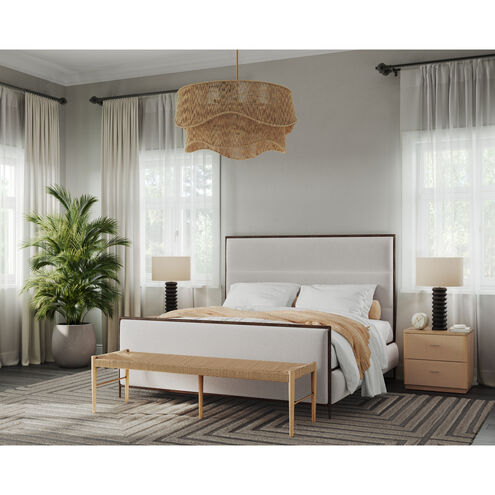 Rhine LED Natural Jute Chandelier Ceiling Light