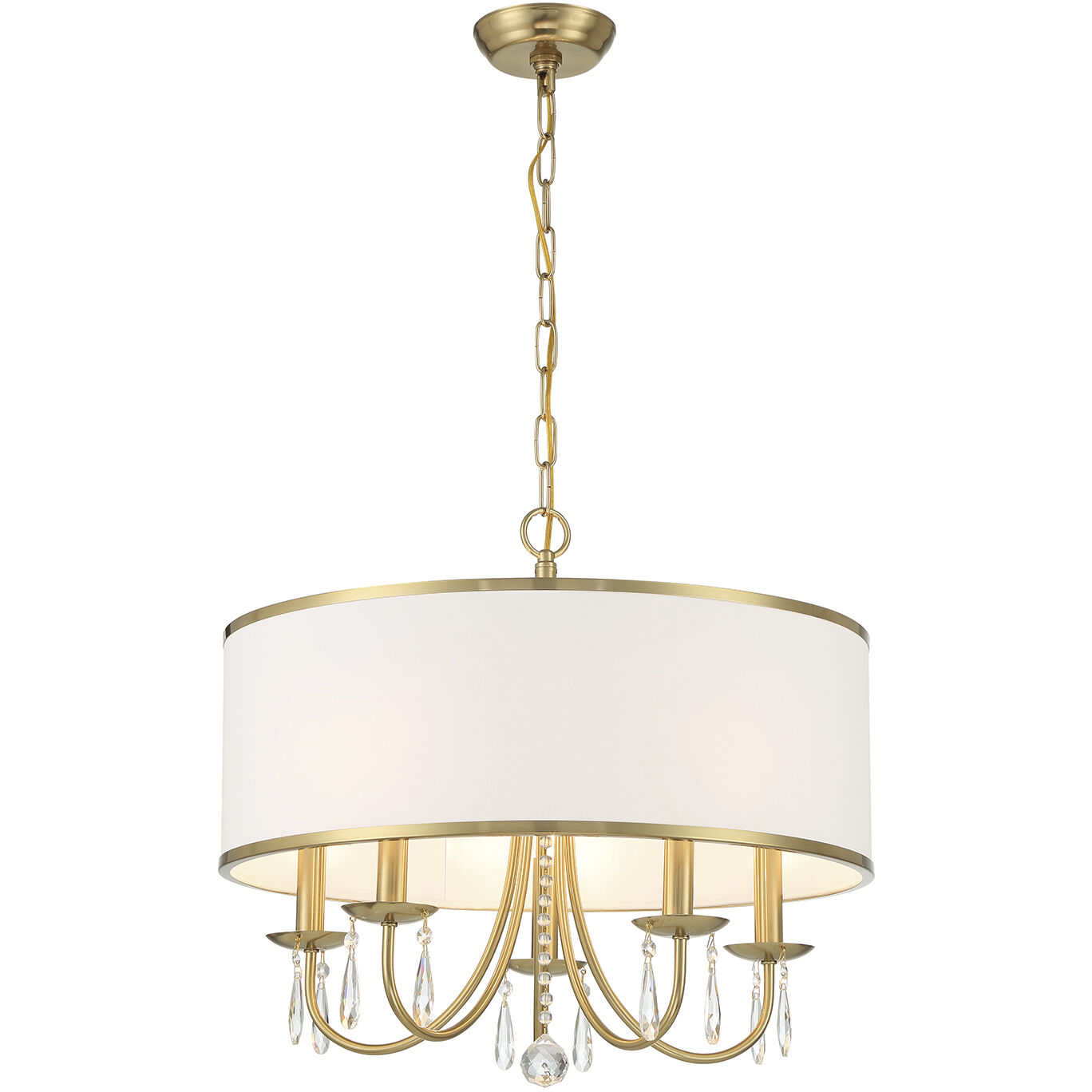 Somera 5 Light 22 inch Vibrant Gold Chandelier Ceiling Light