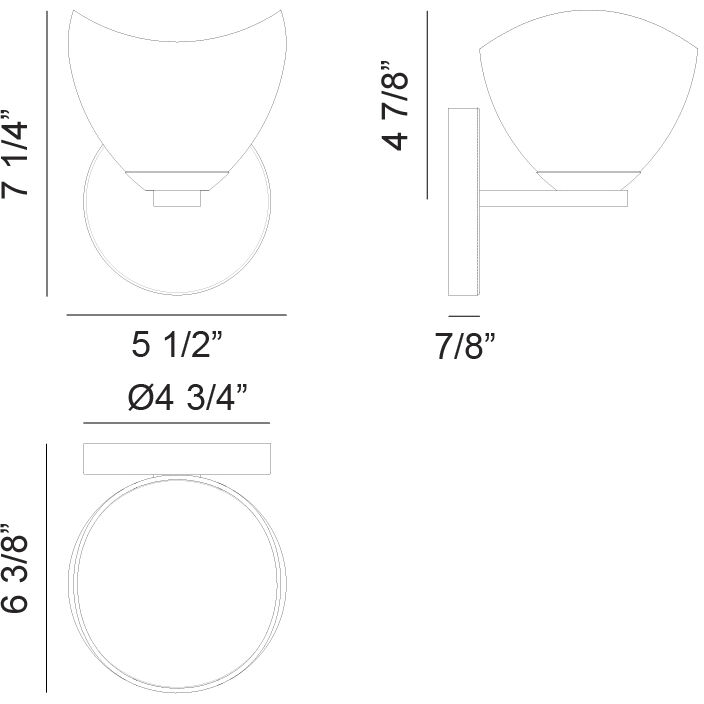 Uptowne 1 Light 6.38 inch Chrome Bath Vanity Light Wall Light in Chrome and Opal Glass