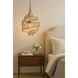 Flow 3 Light 18 inch Hammered Ore Pendant Ceiling Light