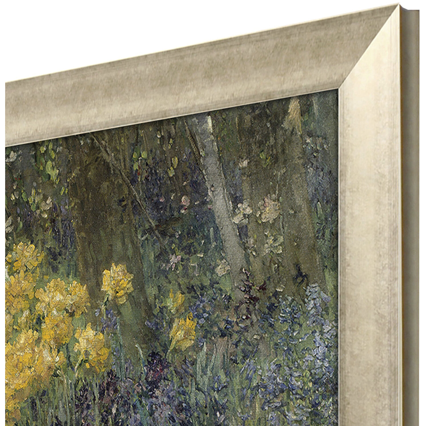 Landscapes Green and Multi and Purple and Yellow Framed Art