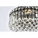 Maxime 4 Light 12 inch Black and Clear Flush Mount Ceiling Light