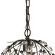 Circeo 1 Light 10 inch Deep Rust Mini Pendant Ceiling Light
