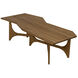 Fenton 60.5 X 30.5 inch Gold Teak Coffee Table