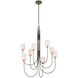 Archetype 8 Light 32.5 inch Statuary Bronze Chandelier Ceiling Light