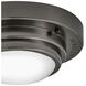 Porte LED 7 inch Black Oxide Indoor Foyer Flush Mount Ceiling Light, Convertible to Sconce
