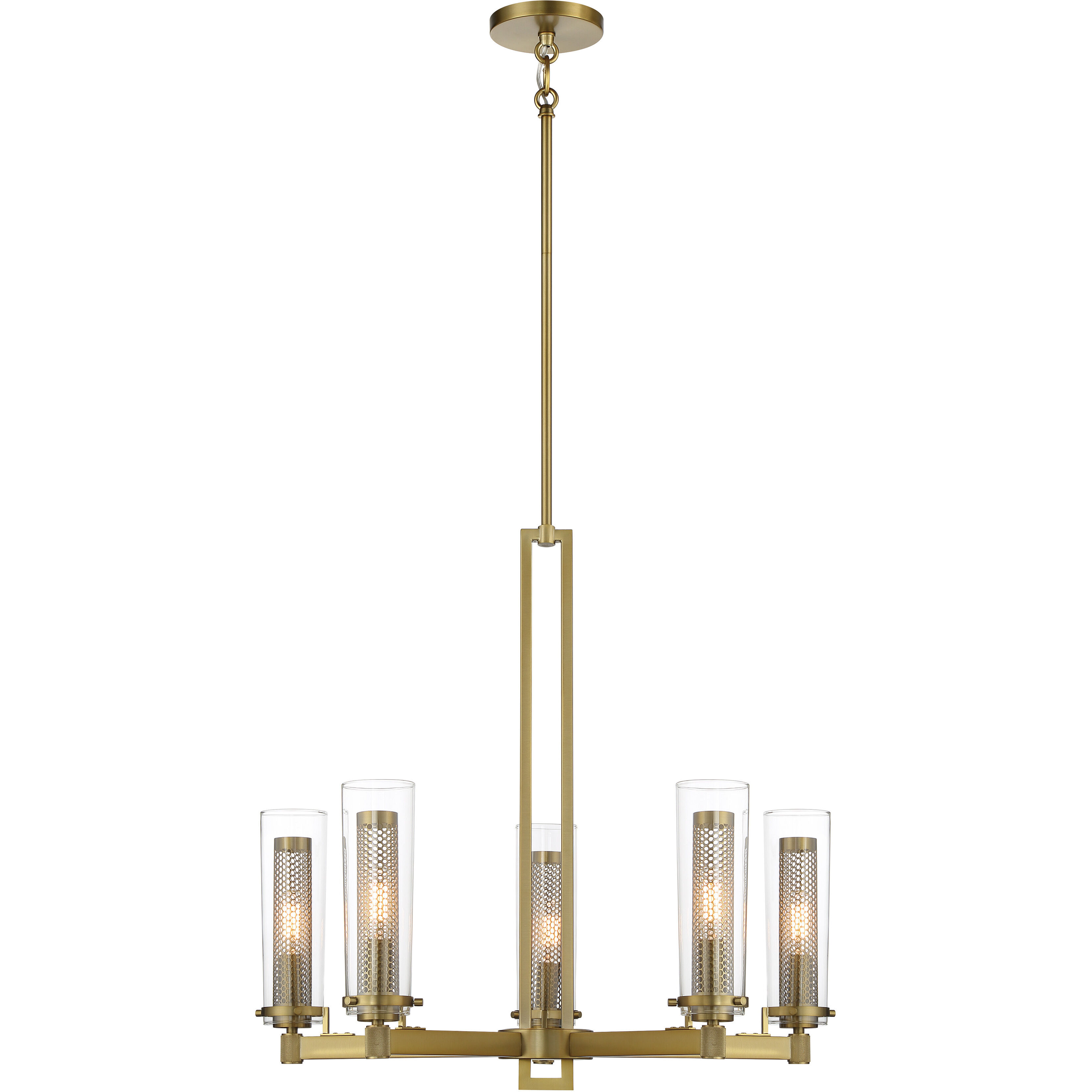 Emmerham 5 Light 26 inch Soft Brass Chandelier Ceiling Light
