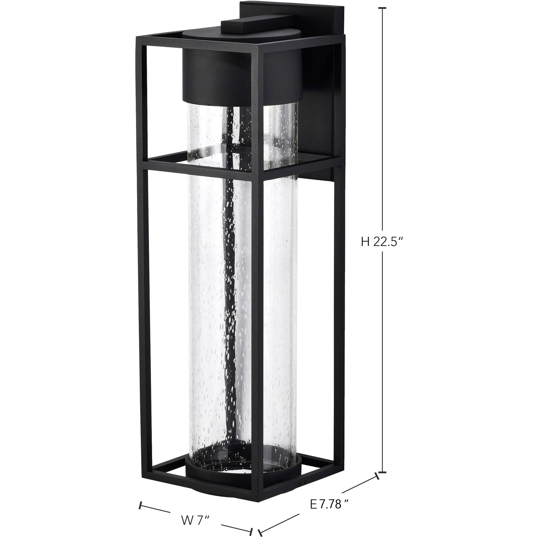 Ledges LED 23 inch Matte Black Outdoor Wall Sconce