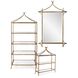 Moreau 60 X 28 inch Antique Gold Shelving, Large