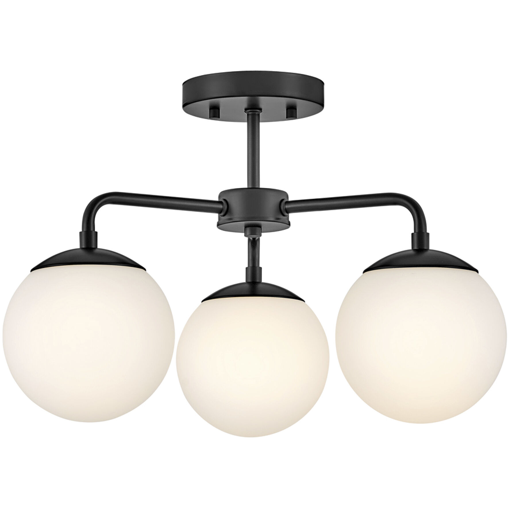 Julep LED 20 inch Black Foyer Light Ceiling Light, Semi-Flush Mount