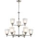 Jackson 9 Light 29 inch Brushed Nickel Chandelier Ceiling Light