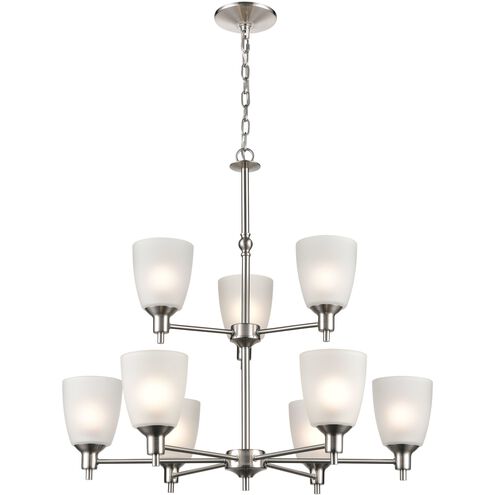 Jackson 9 Light 29 inch Brushed Nickel Chandelier Ceiling Light