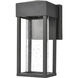 Emode LED 10 inch Matte Black Outdoor Sconce