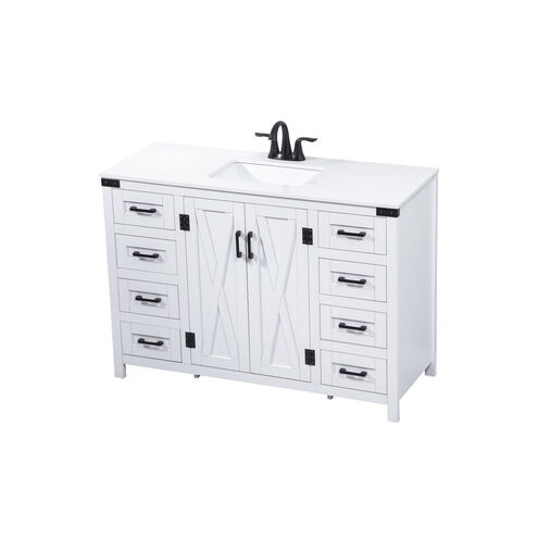 Grant 48 X 19 X 34 inch White Vanity Sink Set